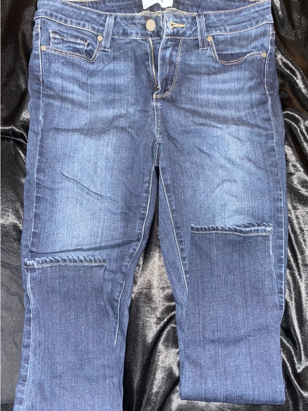 PAIGE Dark Indigo High-Rise Slim Jeans - Picture 2 of 2